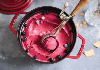 Cassis-Butter Ice Cream