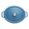 Cast Iron, 5.75 qt, Oval, Dutch Oven, French Blue - Factory Second, small 4