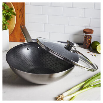 Wok Tava | 18/10 Paslanmaz &Ccedil;elik | 30 cm,,large 12