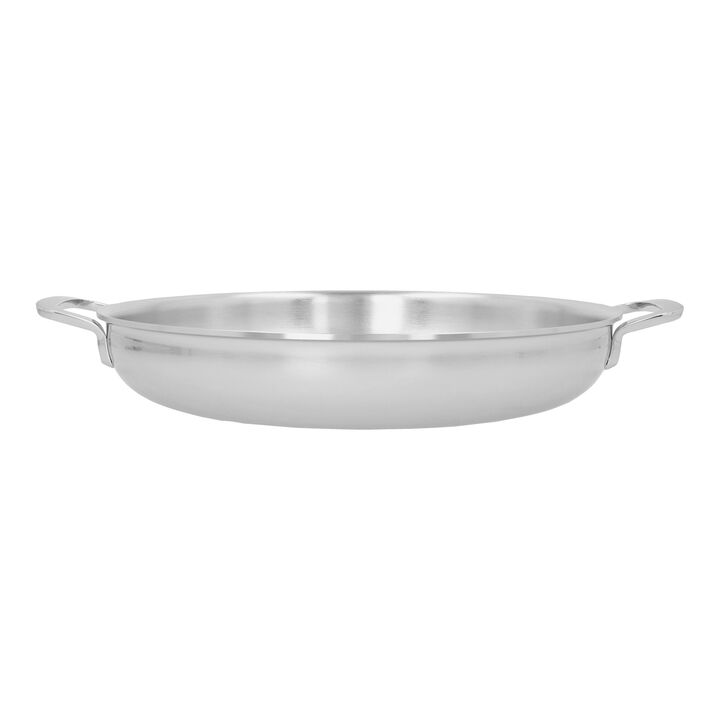 Multifunction 7, 32 cm / 12.5 inch 18/10 Stainless Steel Frying pan with 2 handles, large 1