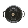 La Cocotte, Cocotte Dyb 24 cm / 4,75 l, Rund, Sort, St&oslash;bejern, small 4