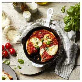 8.5-inch, Traditional Deep Skillet, Pure White