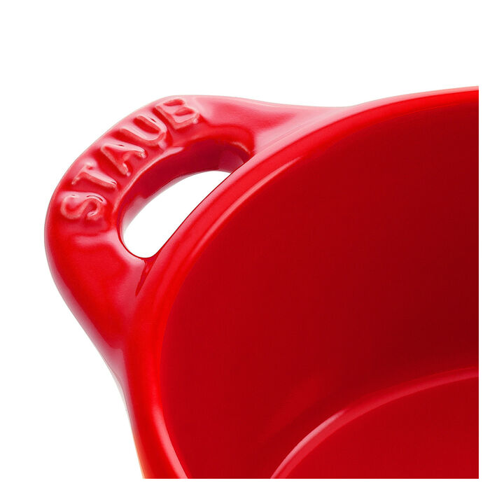 Ceramique, Mini braadpan 10 cm / 200 ml, Rond, Kersenrood, large 4