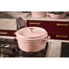 Cast Iron, 4 qt, Round, Dutch Oven, Peony Pink, small 2