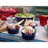Stoneware, 3-pc, Mini Round Dutch Oven Set, Dark Blue, small 3