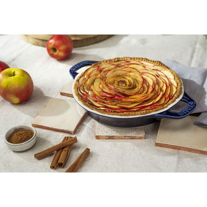 Ceramique, 24 cm ceramic Pie dish dark-blue, large 3