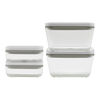 Fresh & Save, 4-pc, Vacuum Box Set, Glass, Grey, small 1