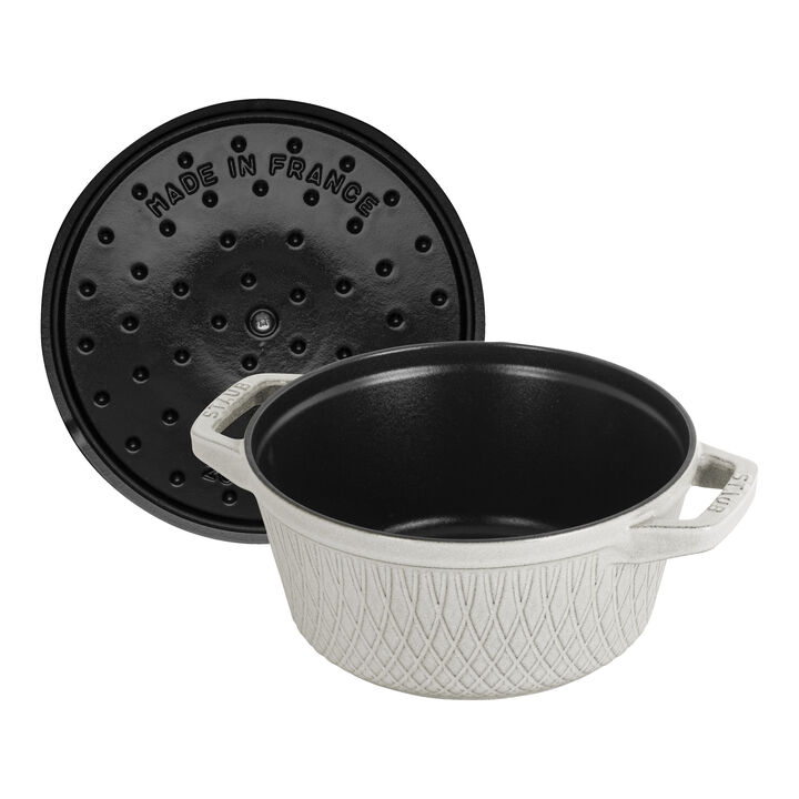 La Cocotte, Cocotte twister 20 cm, Rond(e), Truffe blanche, Fonte, large 2