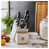 Pro, 7-pc, Knife block set, White, small 3