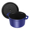 Cast Iron, 5 qt, Round, Tall Dutch Oven, Dark Blue, small 3