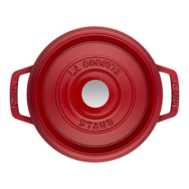 La Cocotte, Cocotte 20 cm, redondo, Vermelho cereja, Ferro fundido, large 2