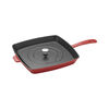 Grill Pans, 30 cm cast iron square American grill, cherry - Visual Imperfections, small 4
