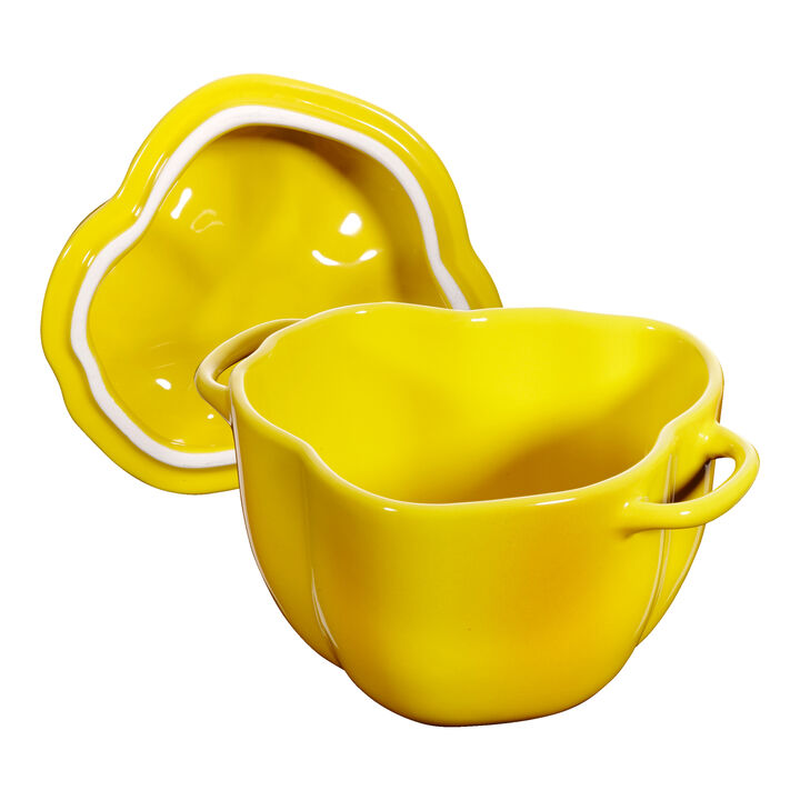 Ceramique, Cocotte 11 cm, Gelb, Keramik, large 4