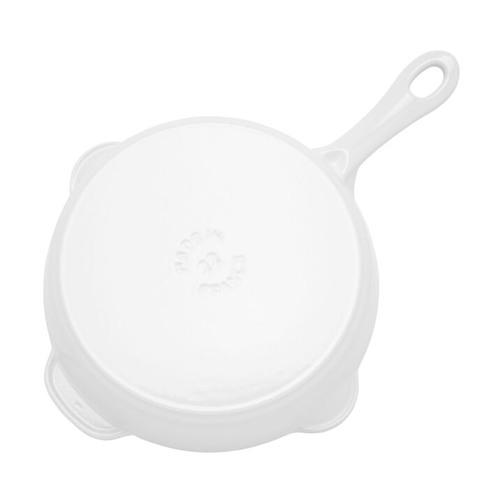 Cast Iron, 8.5-inch, Traditional Deep Skillet, Pure White, large 4