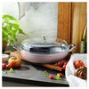 Cast Iron, 3.5 qt, Braiser With Glass Lid, Peony Pink, small 2