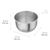 Fresh & Save BOWLS, Set de boles S/M/L / 3-pzs, Acero inoxidable, Plata, small 15