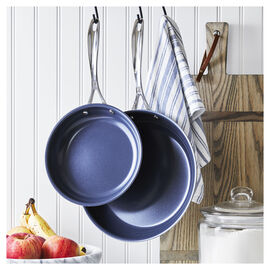 2-pc, Stainless Steel, Ceramic Coating, Non-stick, Frying Pan Set, No-Color