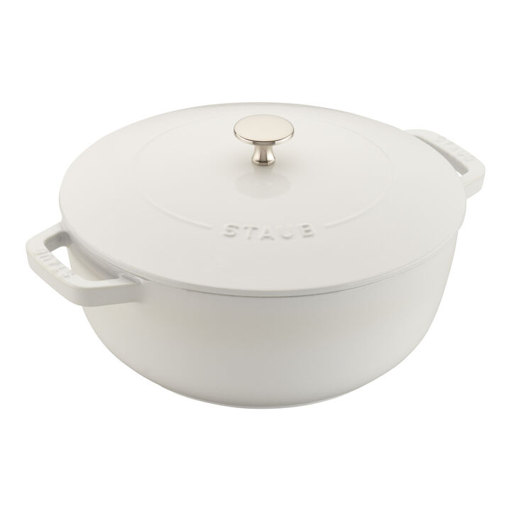 Cast Iron, 3.75 qt, Essential French Oven, Pure White, large 1