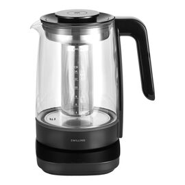 Glazen waterkoker, 1,7 l, Zwart