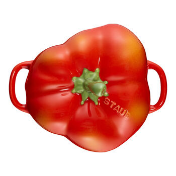 Ceramic Cocotte | Portakal Kırmızısı | 11 cm | 450 ml | Kırmızı Biber,,large 3