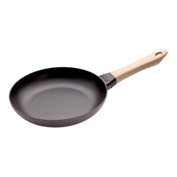 Kızartma Tavası Ahşap Tutacaklı | d&ouml;k&uuml;m demir | 24 cm,,large 1