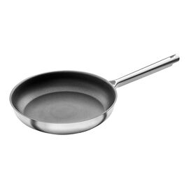 Poêle 24 cm, Acier inoxydable, Noir argenté