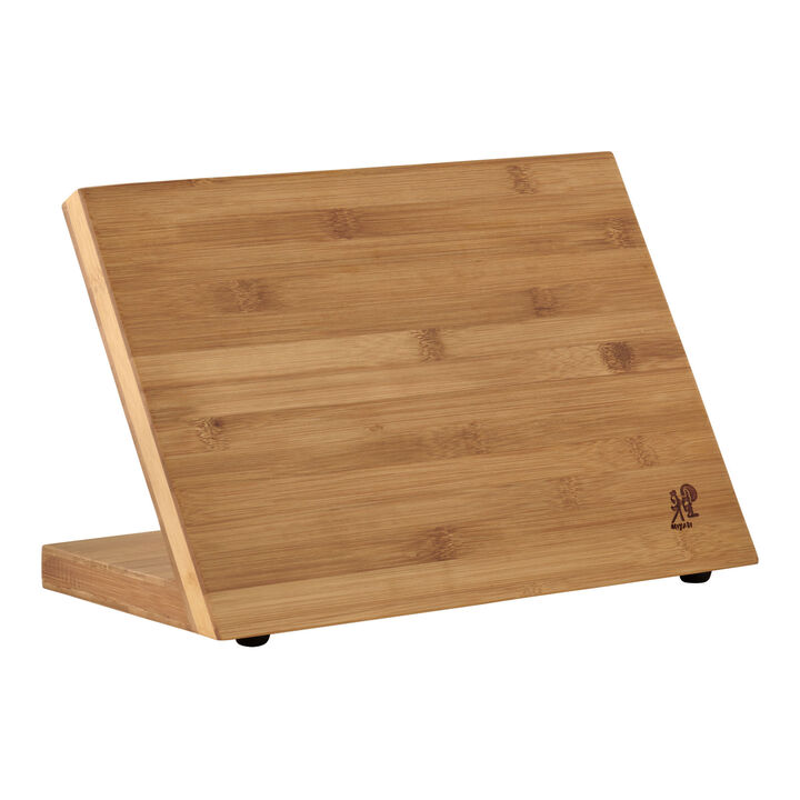 Storage, Bamboo, Magnetic Easel - Holds Seven Knives, large 1