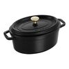 La Cocotte, Cocotte ovale - 23 cm, Nera, small 1