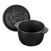 La Cocotte, 725 ml cast iron round Rice cocotte, black, small 7