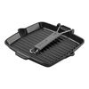 Grill Pans, Grillpanna med h&auml;llpip 24 cm, Gjutj&auml;rn, Svart, small 2