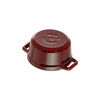 Cast Iron, 0.25 qt, Mini Round Dutch Oven, Grenadine, small 7
