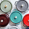 Cast Iron, 5.5 qt, Round, Dutch Oven, Turquoise, small 2