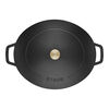 Cast Iron, 6.25 qt, Wide Oval Dutch Oven, Matte Black, small 4