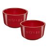 Ceramique, 10 cm / 2 Piece ceramic Ramekin set, cherry, small 1
