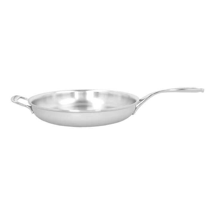 Atlantis, 12.5-inch, 18/10 Stainless Steel, Proline Fry Pan With Helper Handle, large 1