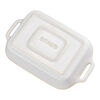 Ceramique, Plat &agrave; four 27 cm, Rectangulaire, Blanc ivoire, small 3