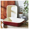 Stoneware, 2-pc, Rectangular Baking Dish Set, Rustic Red, small 3