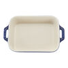 Stoneware, 7.5-x 6.5-inch, Rectangular, Baking Dish, Dark Blue, small 3