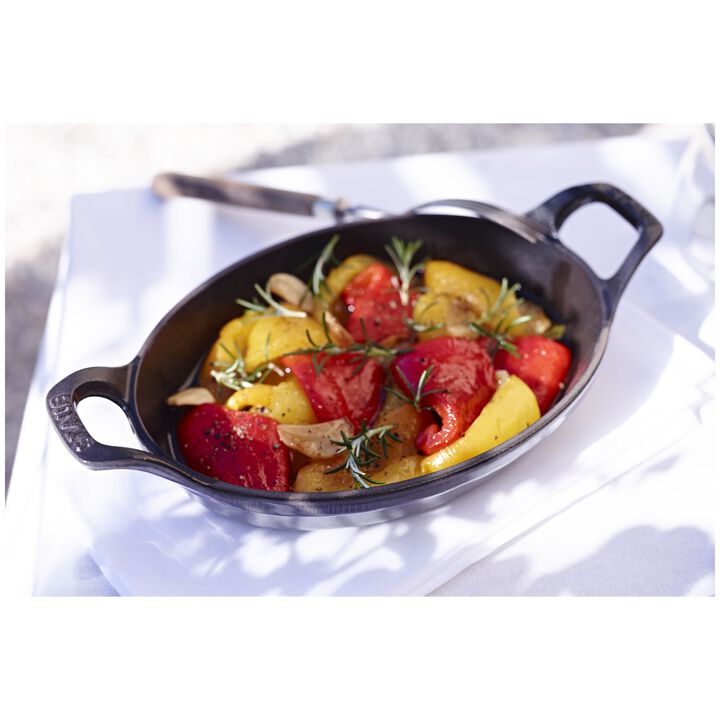 Cast Iron, 6-inch, Oval, Mini Gratin Baking Dish, Graphite Grey, large 2