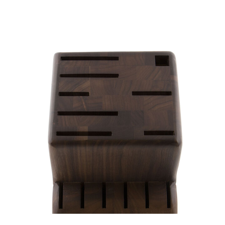 14, Knife block empty, Walnut, large 3