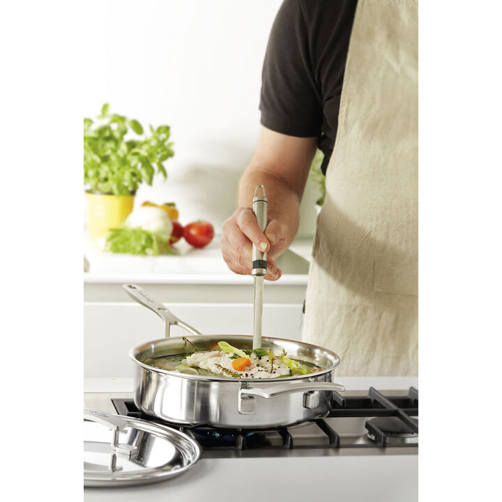 Industry 5, 3.5 qt Sauté Pan With Helper Handle And Lid, 18/10 Stainless Steel , large 4