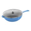 Pans, 26 cm / 10 inch cast iron Frying pan, ice-blue, small 1
