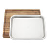 BBQ+, 17-inch x 14-inch Cutting Board With Tray, Acacia , small 11