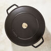 Braisers, Br&auml;ter mit Chistera Drop-Structure 24 cm, rund, Schwarz, Gusseisen, small 6