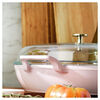 Cast Iron, 3.5 qt, Braiser With Glass Lid, Peony Pink, small 7