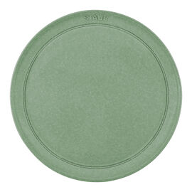Prato plano 26 cm, Cerâmica, Verde seco