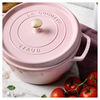 Cast Iron, 7 qt, Round, Dutch Oven, Peony Pink - Factory Second, small 8