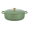 Bellamonte, Cocotte 33 cm / 6,5 l, Oval, Gr&oslash;n, St&oslash;bejern, small 2