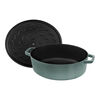 Cast Iron, 6.25 qt, Wide Oval Dutch Oven, Eucalyptus - Factory Second, small 2