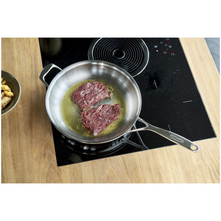Atlantis, 11-inch, 18/10 Stainless Steel, Proline Fry Pan With Helper Handle, large 2